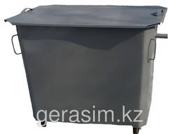 Контейнеры для мусора 1,1 куб. с крышкой на колесах (в т. ч. НДС 16%)