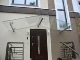 Козырьки и навесы из стекла - фото 2