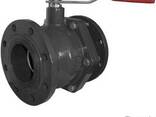 Кран чугунный шаровой Zetkama V565 V565-080 Ду 80 Ру 16 - фото 1
