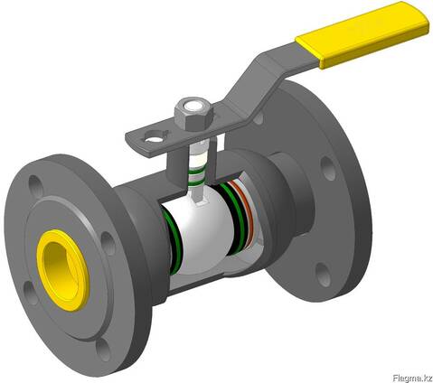 Кран шаровый DN15 PN40 МПА фланцевый стальной