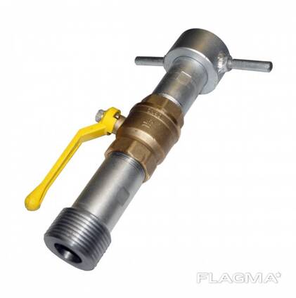 Кран запорный M60x4L для сливного шланга ДУ-38