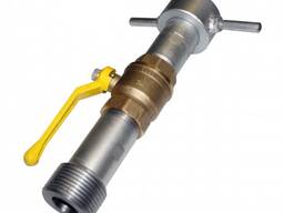 Кран запорный M60x4L для сливного шланга ДУ-38