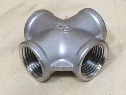 Крест нержавеющий Ду 10—306, под приварку; с внутренней резьбой в Петропавловске