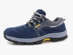 Кроссовки синие со стальным носком