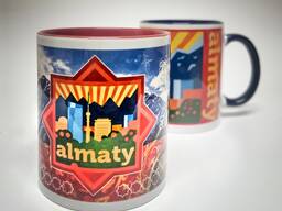 Сувенирная кружка с панорамой Алматы