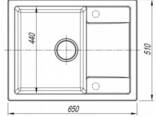 Кухонная мойка DR. GANS Техно 650, графит СМс - фото 3