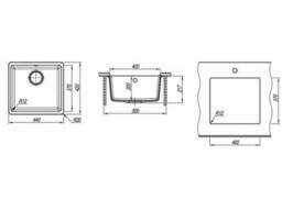 Кухонная мойка Florentina Вега 400, грей FSm