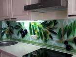 Кухонные фартуки из стекла с УФ (UV) фотопечатью. Скинали - фото 3