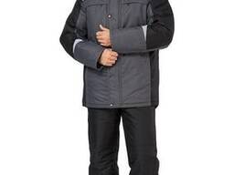 Куртка "Дэлф" серый/черный (р. 48-50)