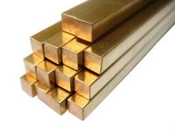 Квадрат медный Стор: 3-50 мм , Марка: М1; М2; М3, Стандарт: ГОСТ 1535-2006 в Караганде