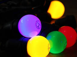 Лампы Шар светодиодные 1 ватт . E 27, лампа для гирлянды belt light