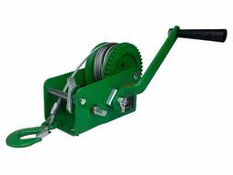 Лебедка ручная барабанная Hitch HW 900, 900 кг, канат 10 м