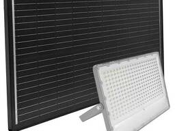 Led прожектора уличного освещения с солнечной панелью 500 Вт. Гарантия 3 года