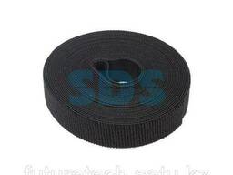 Лента-липучка многоразовая 5 м х 20 мм, черная (1 шт. ). ..