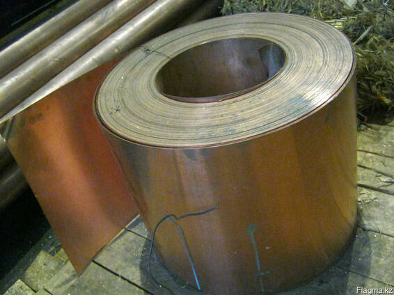 Лента медная М1, М1М, от 0,1*30мм до 3*115мм