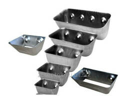 Лента норийная 450 мм в сборе с ковшами по 5 шт на метр