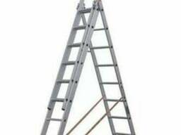 Лестница 3-х секционная алюминиевая 3*11