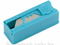 Лезвия, 19 мм, трапециевидные, пластиковый пенал, 12 шт. ..