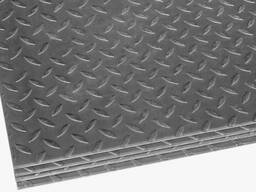 Лист рифленый Раскр. : 0.4х0.58-2.5х3 мм, Толщ. : 0,8-12 мм, Рифл. : квинтет… в Шымкенте