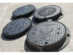 Люк чугунный В125, тип С, круглый с зап. устройством