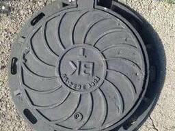 Люк чугунный, тип-Т, круглый, ВК, ГТС, ТС