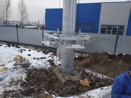 Мачты освещения ПМО от 12 до 35 м. (ствол корона на 8прож. МА 2 оголовок трос. оснастка эл