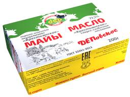 Масло "Крестьянское" сладко-сливочное, 72,5%, 180 г, ГОСТ