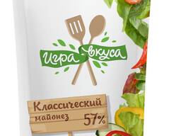 Майонез «Игра вкуса» – классический 57% 190гр. , (дой-пак)