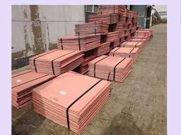 Медь катодная листовая 99,99%