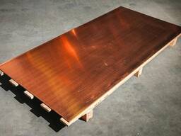 Медный лист s= 0,1-150 мм, Раскрой: 0.6х1.5; 1х2; 1хL…, Марка: М1; М1м; М1т… в Шымкенте