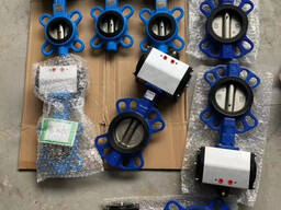 Затвор поворотный сброса хим. добавки для БСУ