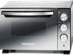 Мини-печь Rommelsbacher BGS 1400, с вертелом, конвекция, 22л, зеркальная, 1,38кВт