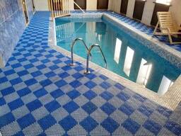 Модульное Покрытие для Бассейн ПВХ Аква Лагуна Коврик резиновый для душа Антискользящий