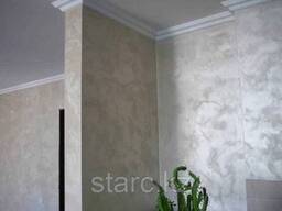 Мокрый шелк 3 кг декоративная краска "Lux Satin"Крупный Бриллиант