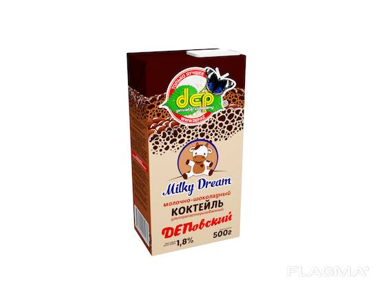 Молочно-шоколадный коктейль, 500 г.