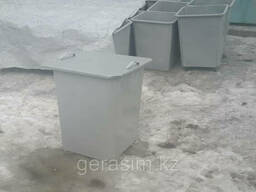 Мусорный контейнер 750 л с крышкой (НДС 12% в т. ч. )