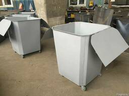 Мусорный контейнер, Мусорный Бак 0.75куб. крышкой с колесами