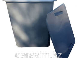 Мусорные контейнеры 075 куб (750 л) с крышками, без колес (НДС 16% в т. ч. )