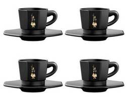 Набор чашек Bialetti moka черный из 4 предметов (rtatz403)