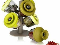 Набор емкостей-органайзер для специй с силиконовыми крышечками Oxiloc FineLife Pop-Up. ..