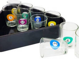 Набор стопок подарочный «Пьяный бильярд» SHOT Glasses