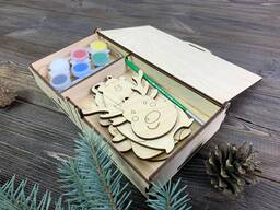 Набор ёлочных игрушек-раскрасок