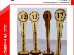 Нумерация на столы