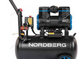 Nordberg Компрессор безмасляный 220 В, ресивер 24 л, 250 л/мин Nordberg NCEO24/250. ..