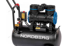 Nordberg Компрессор безмасляный 220 В, ресивер 24 л, 250 л/мин Nordberg NCEO24/250. ..