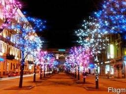 Новогоднее оформление в Казахстане. Праздничная иллюминация