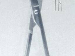 Ножницы тупоконечные вертикально-изогнутые, 140мм.