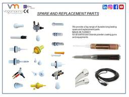 Powder coating gun spares / Ұнтақты жабатын тапаншаның қосалқы және қосалқы бөлшектері