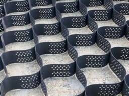 Объемная георешетка (для дороги, для ландшафта, для кровли, для фундамента)