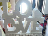 Объемные буквы черно-белые - фото 1